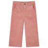 Pantalons pour enfants velours c&ocirc;tel&eacute; rose ancien 104