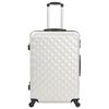 vidaXL Valise rigide 3 pcs Argenté brillant ABS