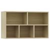 vidaXL Bibliothèque/Buffet Chêne sonoma 50x25x80 cm Bois d’ingénierie
