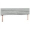 vidaXL Sommier &agrave; lattes de lit et matelas gris clair 180x220cm velours