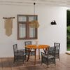 vidaXL Ensemble &agrave; manger de jardin 5 pcs Marron