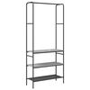 vidaXL Porte-v&ecirc;tements Sonoma gris 77 x 30 x 171 cm Bois d'ing&eacute;nierie
