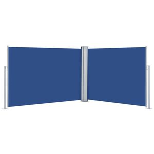 vidaXL Auvent lat&eacute;ral r&eacute;tractable Bleu 100 x 1000 cm