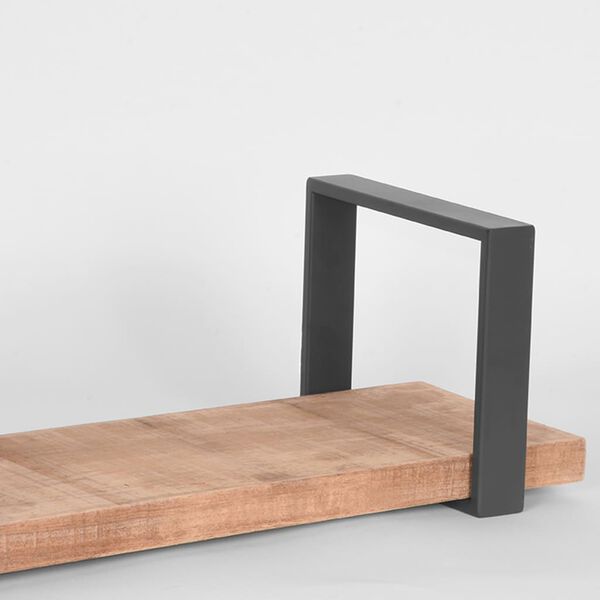 LABEL51 &Eacute;tag&egrave;re murale Slam 60x23x20 cm M Bois/Acier br&ucirc;l&eacute;