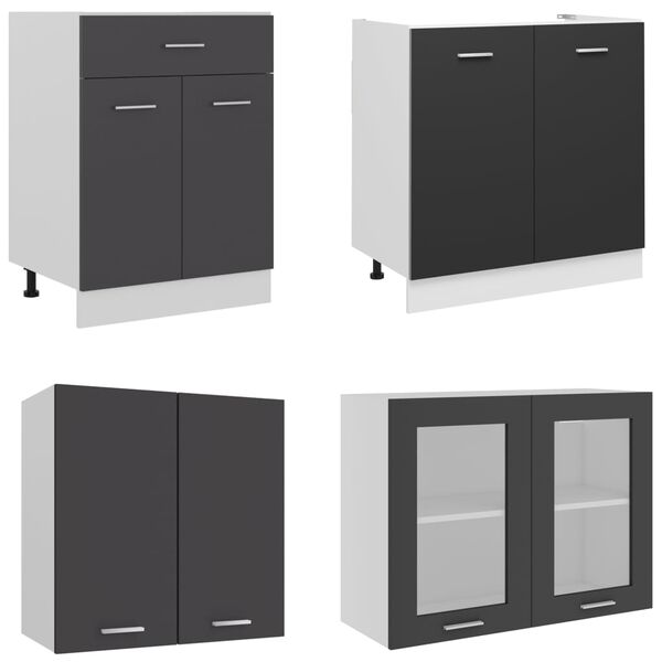 vidaXL Ensemble de meubles de cuisine 4 pcs plan de travail Agglom&eacute;r&eacute;