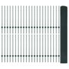 vidaXL Cl&ocirc;ture avec poteau Vert 1 x 100 m Acier et PVC