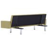 vidaXL Canap&eacute;-lit avec accoudoir Vert Polyester