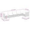 vidaXL Salon de jardin avec coussins 6 pcs beige r&eacute;sine tress&eacute;e