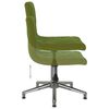 vidaXL Chaises pivotantes &agrave; manger lot de 2 vert clair velours