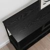 vidaXL Table console Ch&ecirc;ne noir 100 x 30 x 75 cm Bois d'ing&eacute;nierie