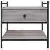 vidaXL Table basse sonoma gris 50x50x50 cm bois d'ing&eacute;nierie