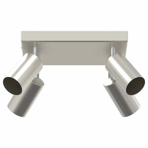 vidaXL Spot de plafond Nickel brossé 26 x 26 x 16.5 cm Acier