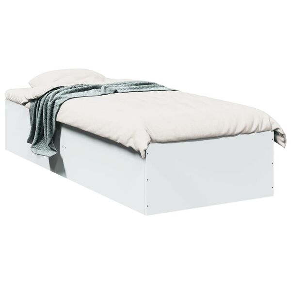 vidaXL Cadre de lit sans matelas blanc 100x200 cm
