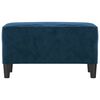 vidaXL Banc Bleu 70x35x41 cm Velours
