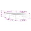 vidaXL Cadre de lit sans matelas bois massif de pin 160x200 cm