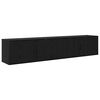 vidaXL Ensemble de meuble TV mural 2 pcs Ch&ecirc;ne noir 100 x 34,5 x 40 cm