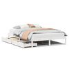 vidaXL Cadre de lit sans matelas blanc 120x200 cm bois de pin massif