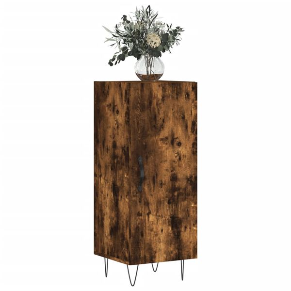 vidaXL Buffet Ch&ecirc;ne fum&eacute; 34,5x34x90 cm Bois d'ing&eacute;nierie