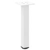 vidaXL Pieds de table basse 4 pi&egrave;ces Blanc 42-44 cm Acier