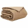 vidaXL Duvet d'&eacute;t&eacute; simple Dor&eacute; 140 x 200 cm Satin et Microfibre