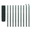 vidaXL Cl&ocirc;ture Euro Acier 10 x 1,7 m Vert