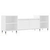 vidaXL Meuble TV Blanc 160x35x55 cm Bois d'ing&eacute;nierie