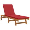 vidaXL Transat 1-personne 2 pcs Marron Bois d'Acacia Massif
