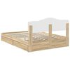vidaXL Lit de Rangement Ch&ecirc;ne Sonoma 150 x 200 cm Bois d'ing&eacute;nierie