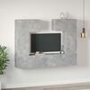 vidaXL Ensemble de meuble TV 6 pcs Gris b&eacute;ton Bois d'ing&eacute;nierie