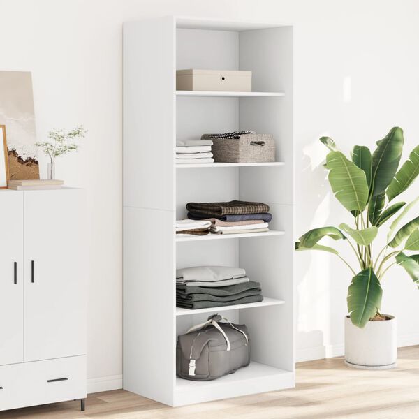 vidaXL Garde-robe blanc 80x50x200 cm bois d'ing&eacute;nierie