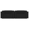 vidaXL Coussin de t&ecirc;te de lit Viana noir 183 cm similicuir