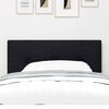 vidaXL T&ecirc;te de lit LED avec des lumi&egrave;res &agrave; LED Noir 90 cm Polyester