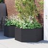 vidaXL Jardini&egrave;res de jardin 2 pcs anthracite PP