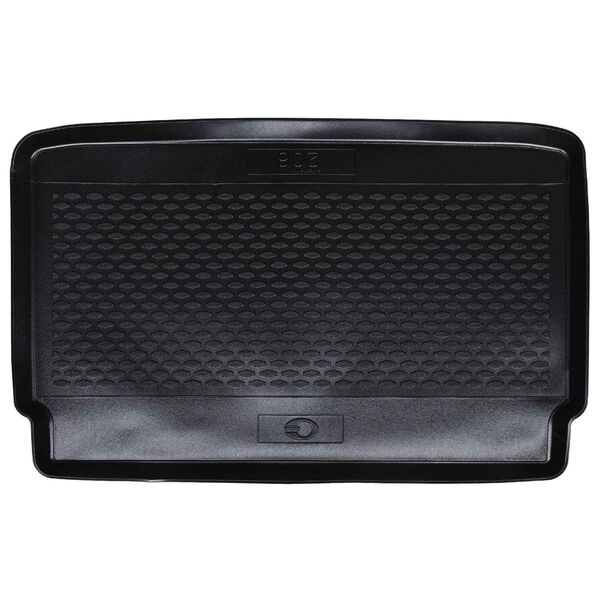 vidaXL Tapis de coffre Noir adapt&eacute; pour PEUGEOT 208 2018- Caoutchouc