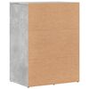 vidaXL Buffets 2 pcs gris b&eacute;ton 59x39x80 cm bois d'ing&eacute;nierie