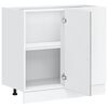 vidaXL Meuble sous &eacute;vier "Lyon" en bois d'ing&eacute;nierie Sonoma gris