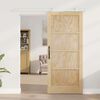 vidaXL Porte coulissante Marron 86 x 198,5 cm Pin massif