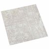 vidaXL Planches de sol Blanc et Bois 5,11 m&sup2; 55 pi&egrave;ces PVC