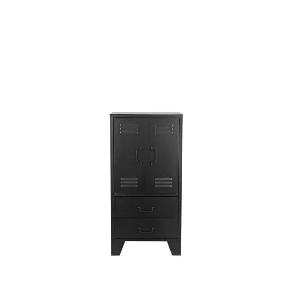 LABEL51 Commode basse Fence 50x35x100 cm Noir