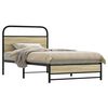 vidaXL Cadre de lit sans matelas 90x190cm ch&ecirc;ne sonoma bois ing&eacute;nierie