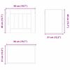 vidaXL Armoire de cuisine 2 pcs Blanc brillant 50 x 31 x 40 cm