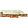 vidaXL Ensemble de canap&eacute;s d'ext&eacute;rieur 6 pcs Naturel et Cr&egrave;me