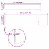 vidaXL Bordure de Pelouse Rouill&eacute; 450 x 0,05 x 15 cm