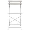 vidaXL Chaise de jardin pliante 2 pcs Beige 42 x 46 x 82cm M&eacute;tal