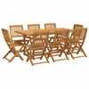 vidaXL Ensemble &agrave; manger de jardin 9 pcs bois massif d'acacia