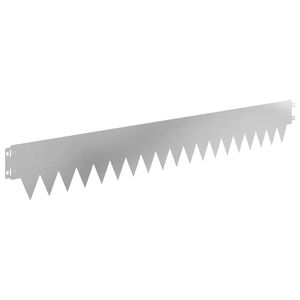 vidaXL Bordure de Pelouse 20 pc 103 x 15 cm Acier Argent&eacute;