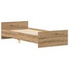 vidaXL Cadre de lit sans matelas ch&ecirc;ne artisanal 90x200 cm