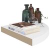 vidaXL &Eacute;tag&egrave;res d'angle flottantes 4 pcs blanc 35x35x3,8 cm MDF