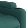 vidaXL Fauteuil inclinable &eacute;lectrique Vert fonc&eacute; Tissu
