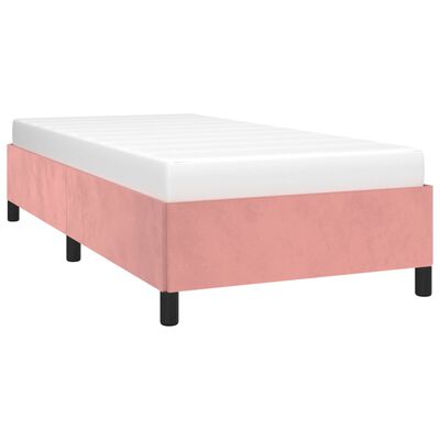 vidaXL Cadre de lit sans matelas rose 100x200 cm velours